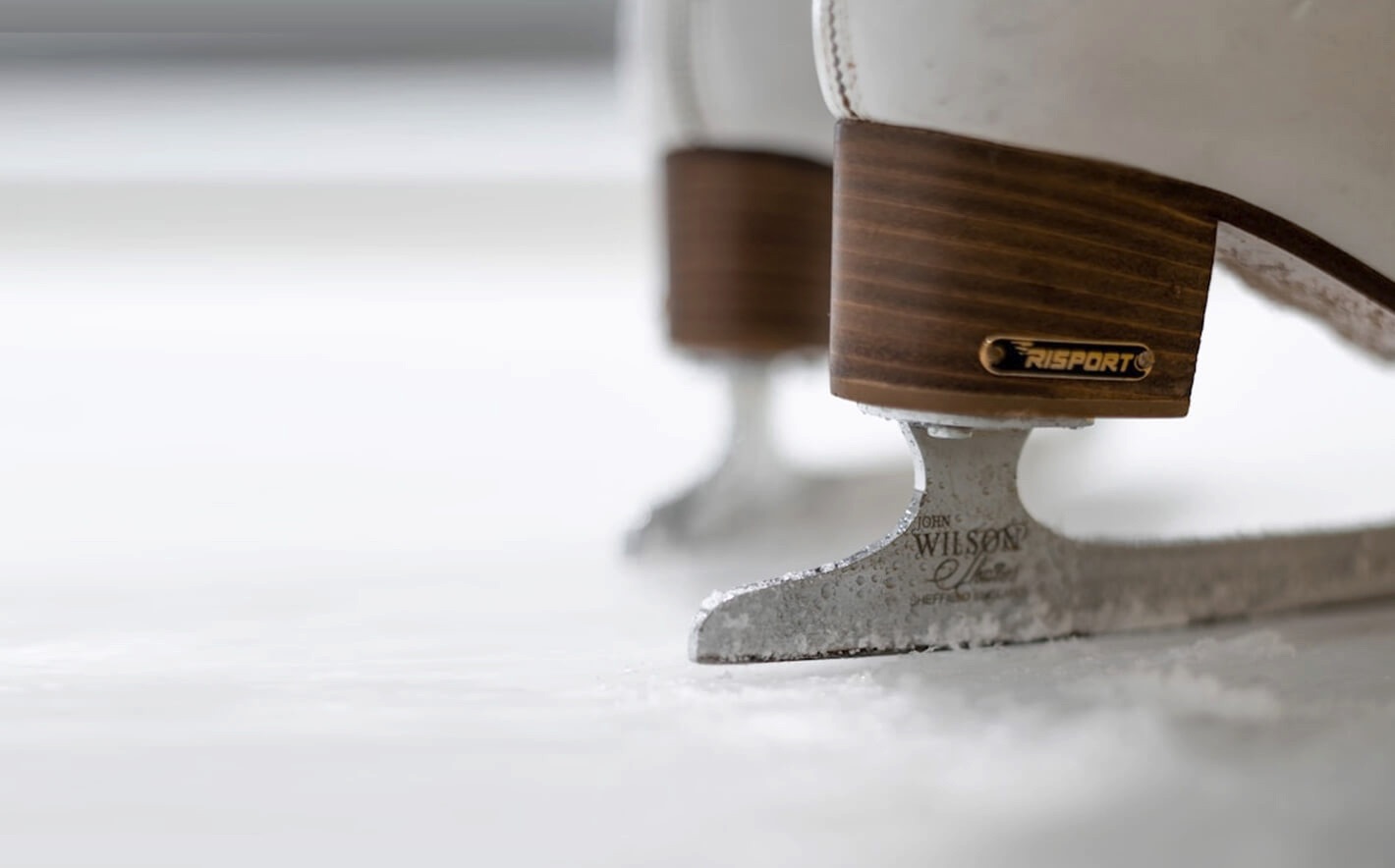 Photo of ice skaters boots